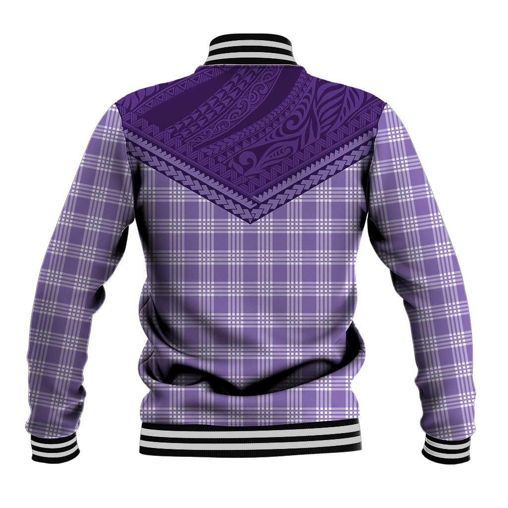 Aloha Hawaii Cowboys Paniolo Baseball Jacket Violet Palaka LT7 - Polynesian Pride