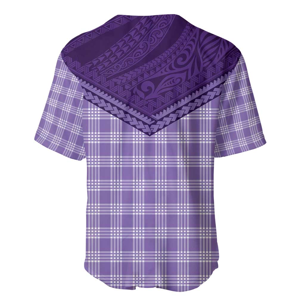 Aloha Hawaii Cowboys Paniolo Baseball Jersey Violet Palaka - Polynesian Pride