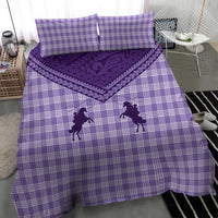 Aloha Hawaii Cowboys Paniolo Bedding Set Violet Palaka - Polynesian Pride