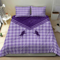 Aloha Hawaii Cowboys Paniolo Bedding Set Violet Palaka - Polynesian Pride