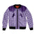 Aloha Hawaii Cowboys Paniolo Bomber Jacket Violet Palaka - Polynesian Pride