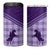 Aloha Hawaii Cowboys Paniolo 4 in 1 Can Cooler Tumbler Violet Palaka - Polynesian Pride