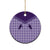Aloha Hawaii Cowboys Paniolo Ceramic Ornament Violet Palaka - Polynesian Pride