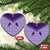 Aloha Hawaii Cowboys Paniolo Ceramic Ornament Violet Palaka - Polynesian Pride