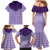 Aloha Hawaii Cowboys Paniolo Family Matching Mermaid Dress and Hawaiian Shirt Violet Palaka - Polynesian Pride