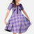 Aloha Hawaii Cowboys Paniolo Family Matching Off The Shoulder Long Sleeve Dress and Hawaiian Shirt Violet Palaka - Polynesian Pride