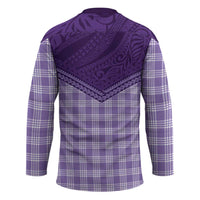 Aloha Hawaii Cowboys Paniolo Hockey Jersey Violet Palaka - Polynesian Pride