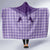 Aloha Hawaii Cowboys Paniolo Hooded Blanket Violet Palaka - Polynesian Pride