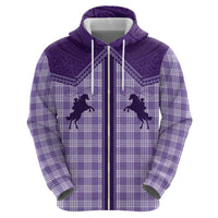 Aloha Hawaii Cowboys Paniolo Hoodie Violet Palaka - Polynesian Pride