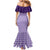 Aloha Hawaii Cowboys Paniolo Mermaid Dress Violet Palaka - Polynesian Pride