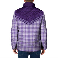 Aloha Hawaii Cowboys Paniolo Padded Jacket Violet Palaka - Polynesian Pride
