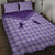 Aloha Hawaii Cowboys Paniolo Quilt Bed Set Violet Palaka - Polynesian Pride