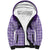 Aloha Hawaii Cowboys Paniolo Sherpa Hoodie Violet Palaka - Polynesian Pride