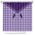 Aloha Hawaii Cowboys Paniolo Shower Curtain Violet Palaka - Polynesian Pride