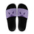 Aloha Hawaii Cowboys Paniolo Slide Sandals Violet Palaka - Polynesian Pride