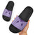 Aloha Hawaii Cowboys Paniolo Slide Sandals Violet Palaka - Polynesian Pride