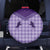 Aloha Hawaii Cowboys Paniolo Spare Tire Cover Violet Palaka - Polynesian Pride