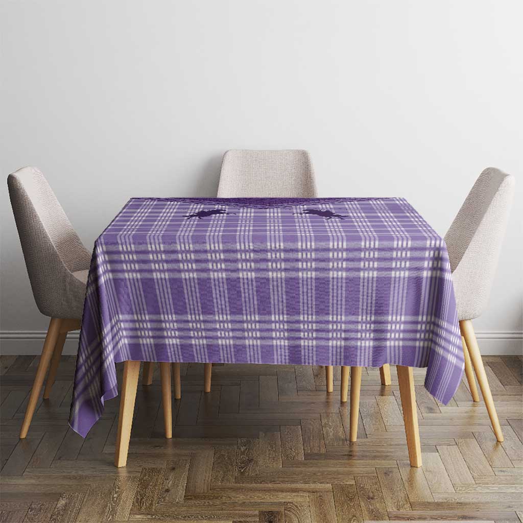Aloha Hawaii Cowboys Paniolo Tablecloth Violet Palaka - Polynesian Pride
