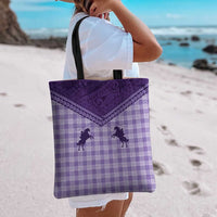 Aloha Hawaii Cowboys Paniolo Tote Bag Violet Palaka - Polynesian Pride