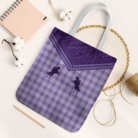 Aloha Hawaii Cowboys Paniolo Tote Bag Violet Palaka - Polynesian Pride