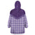 Aloha Hawaii Cowboys Paniolo Wearable Blanket Hoodie Violet Palaka - Polynesian Pride