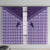 Aloha Hawaii Cowboys Paniolo Window Curtain Violet Palaka - Polynesian Pride