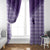 Aloha Hawaii Cowboys Paniolo Window Curtain Violet Palaka - Polynesian Pride