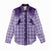 Aloha Hawaii Cowboys Paniolo Women Casual Shirt Violet Palaka - Polynesian Pride