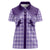 Aloha Hawaii Cowboys Paniolo Women Polo Shirt Violet Palaka - Polynesian Pride