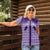 Aloha Hawaii Cowboys Paniolo Women Polo Shirt Violet Palaka - Polynesian Pride