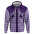 Aloha Hawaii Cowboys Paniolo Zip Hoodie Violet Palaka - Polynesian Pride