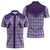 Aloha Hawaii Cowboys Paniolo Zipper Polo Shirt Violet Palaka - Polynesian Pride