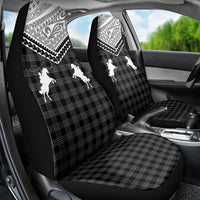 Aloha Hawaii Cowboys Paniolo Car Seat Cover Black Palaka - Polynesian Pride