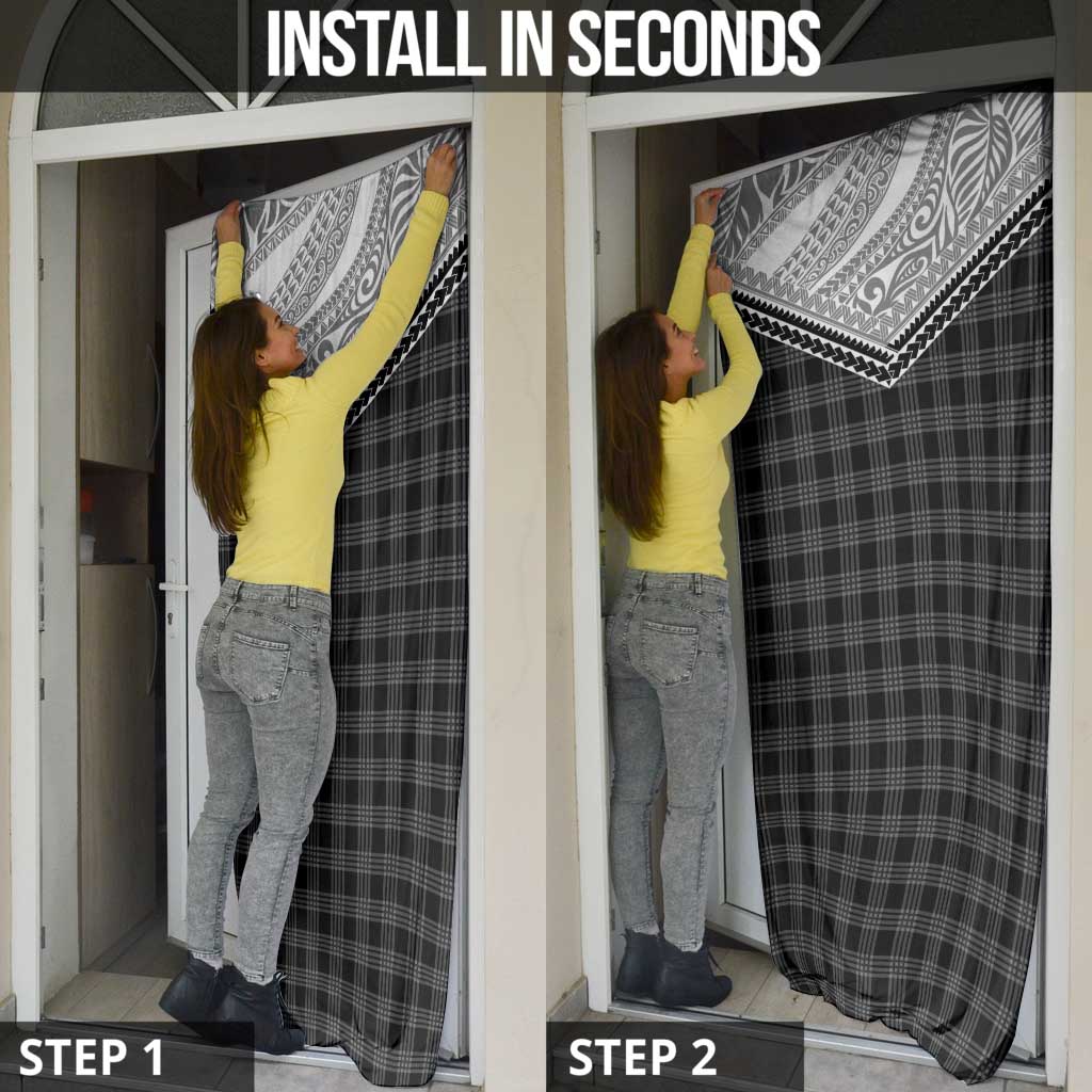 Aloha Hawaii Cowboys Paniolo Door Cover Black Palaka - Polynesian Pride