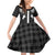 Aloha Hawaii Cowboys Paniolo Family Matching Off Shoulder Short Dress and Hawaiian Shirt Black Palaka - Polynesian Pride