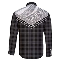 Aloha Hawaii Cowboys Paniolo Family Matching Short Sleeve Bodycon Dress and Hawaiian Shirt Black Palaka - Polynesian Pride