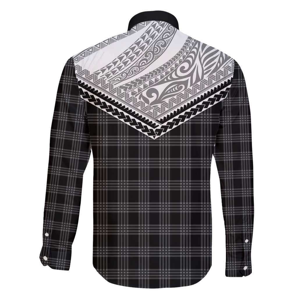 Aloha Hawaii Cowboys Paniolo Family Matching Summer Maxi Dress and Hawaiian Shirt Black Palaka - Polynesian Pride