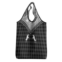 Aloha Hawaii Cowboys Paniolo Grocery Bag Black Palaka - Polynesian Pride