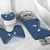 Aloha Hawaii Cowboys Paniolo Bathroom Set Navy Blue Palaka - Polynesian Pride