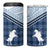 Aloha Hawaii Cowboys Paniolo 4 in 1 Can Cooler Tumbler Navy Blue Palaka - Polynesian Pride