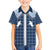 Aloha Hawaii Cowboys Paniolo Family Matching Long Sleeve Bodycon Dress and Hawaiian Shirt Navy Blue Palaka - Polynesian Pride