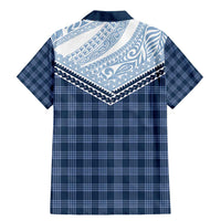 Aloha Hawaii Cowboys Paniolo Family Matching Mermaid Dress and Hawaiian Shirt Navy Blue Palaka - Polynesian Pride