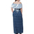 Aloha Hawaii Cowboys Paniolo Family Matching Off Shoulder Maxi Dress and Hawaiian Shirt Navy Blue Palaka - Polynesian Pride