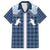 Aloha Hawaii Cowboys Paniolo Hawaiian Shirt Navy Blue Palaka - Polynesian Pride