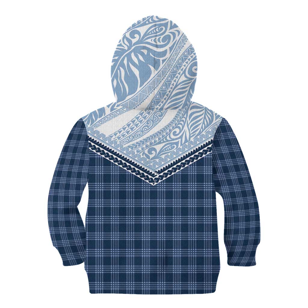 Aloha Hawaii Cowboys Paniolo Kid Hoodie Navy Blue Palaka - Polynesian Pride