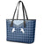 Aloha Hawaii Cowboys Paniolo Leather Tote Bag Navy Blue Palaka - Polynesian Pride