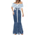 Aloha Hawaii Cowboys Paniolo Mermaid Dress Navy Blue Palaka - Polynesian Pride