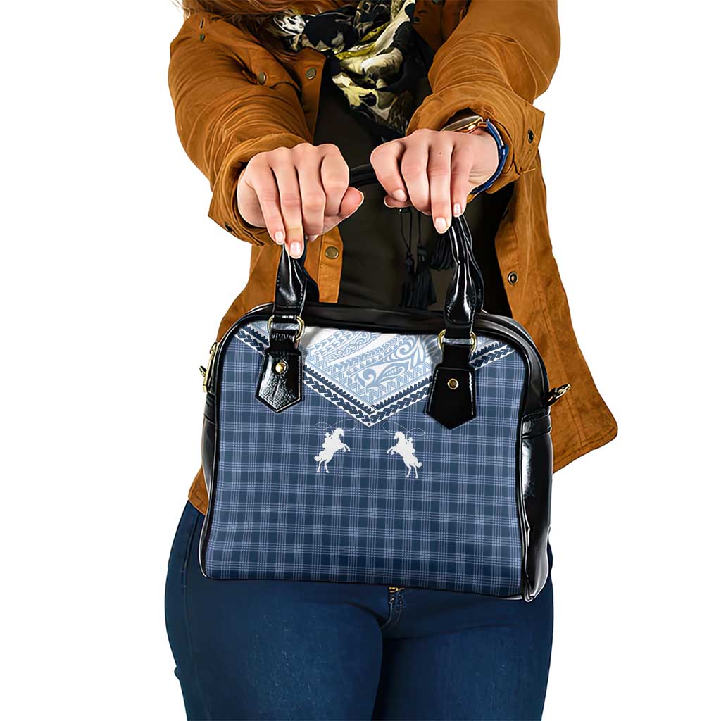 Aloha Hawaii Cowboys Paniolo Shoulder Handbag Navy Blue Palaka LT7 One Size Navy - Polynesian Pride