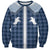 Aloha Hawaii Cowboys Paniolo Sweatshirt Navy Blue Palaka - Polynesian Pride
