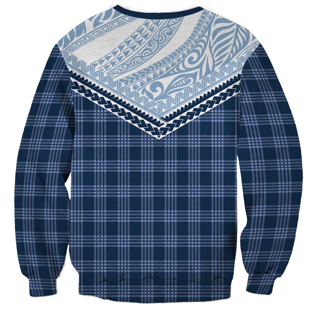 Aloha Hawaii Cowboys Paniolo Sweatshirt Navy Blue Palaka - Polynesian Pride